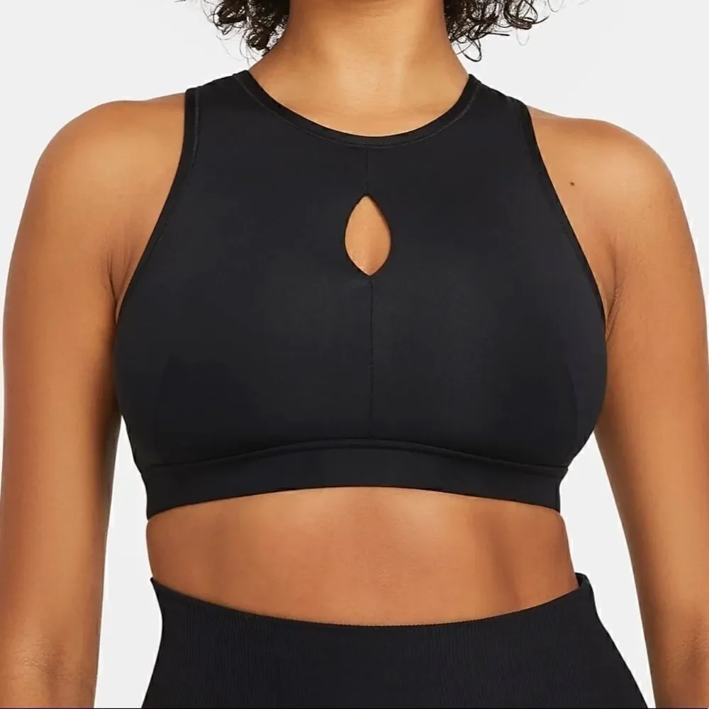 NWT Nike Yoga Dri-Fit Swoosh Sports Bra